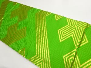 斜線模様織出しリバーシブル全通袋帯